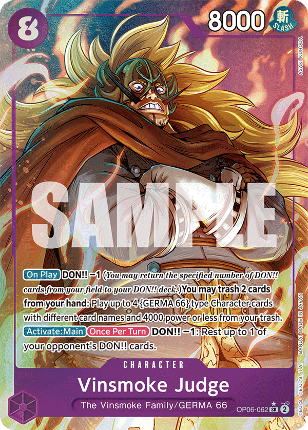 OP06-062 SR Vinsmoke Judge AA