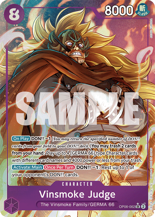 OP06-062 SR Vinsmoke Judge AA