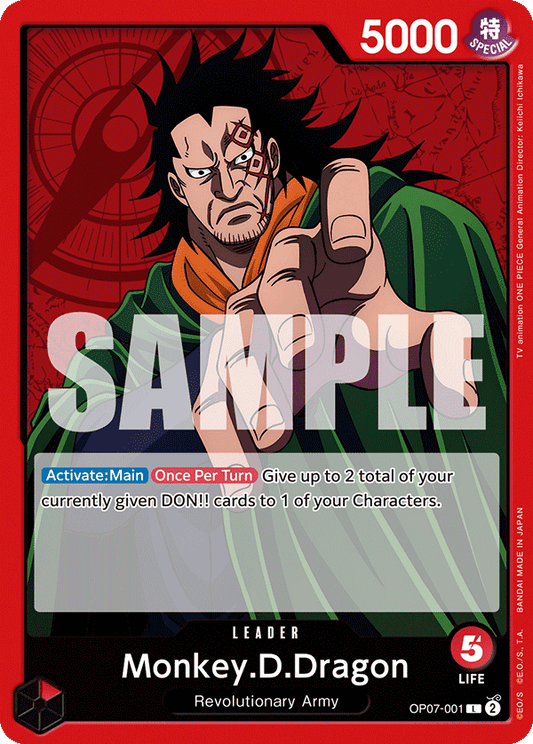 OP07-001 L Monkey.D.Dragon