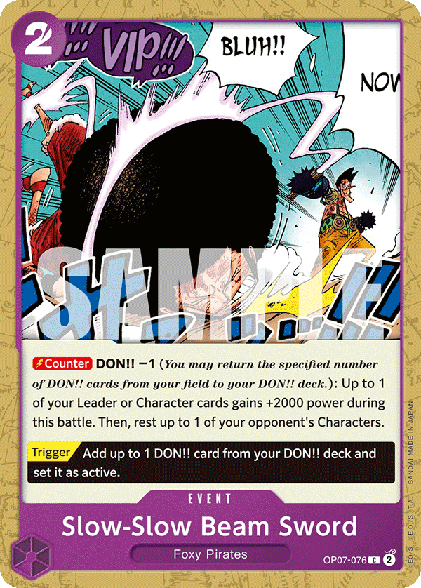 OP07-076 C Slow-Slow Beam Sword