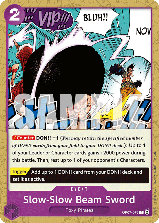 OP07-076 C Slow-Slow Beam Sword