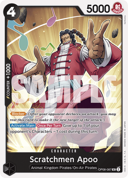 OP08-087 UC Scratchmen Apoo