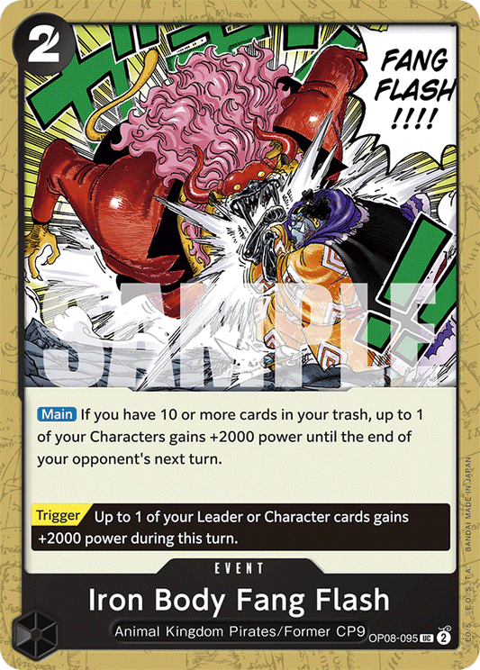 OP08-095 UC Iron Body Fang Flash