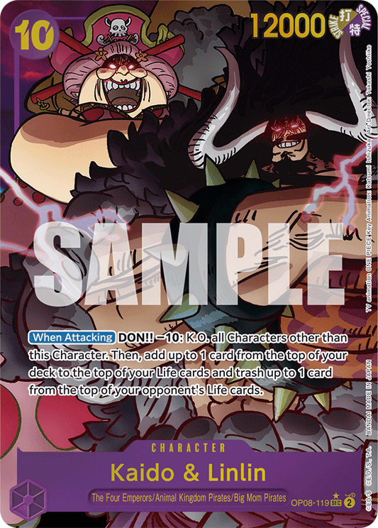 OP08-119 SEC Kaido & Linlin AA
