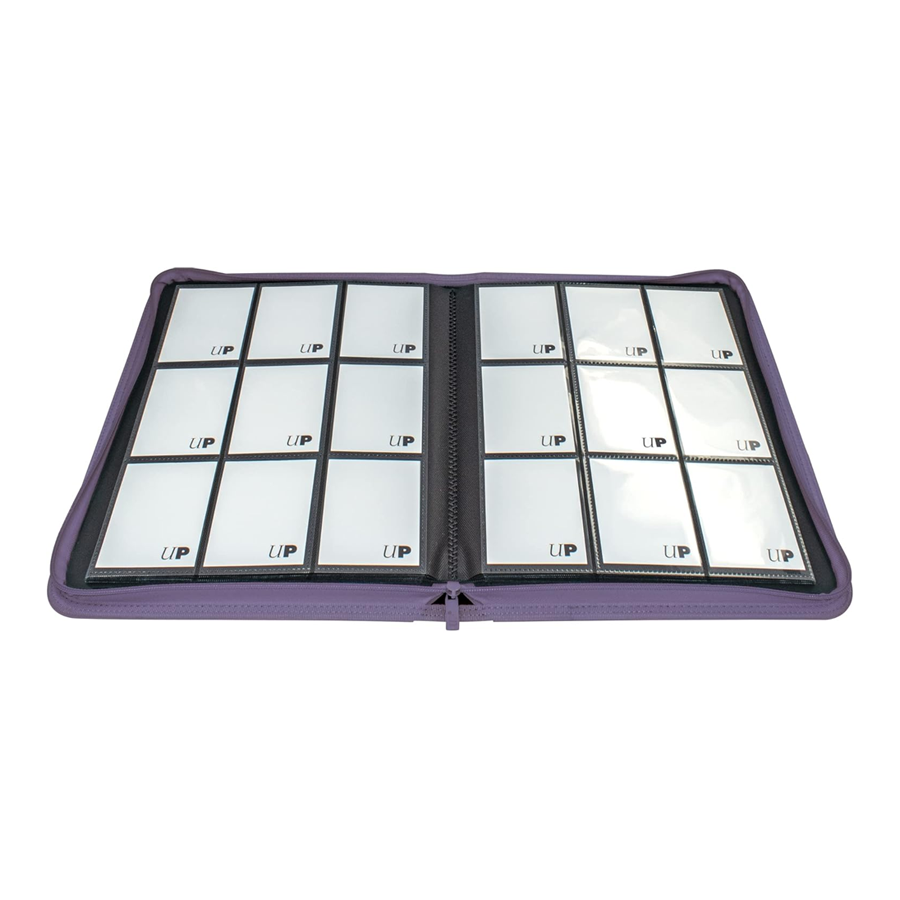 Ultra PRO Vivid 9-Pocket Zippered PRO-Binder (Purple) (360 Card Storage)