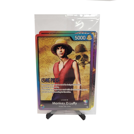 One Piece TCG - Monkey.D.Luffy Promo Rainbow Leader - Sealed Pack - 2 Cards