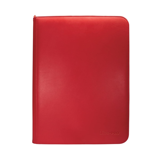 Ultra PRO Vivid 9-Pocket Zippered PRO-Binder (Red) (360 Card Storage)