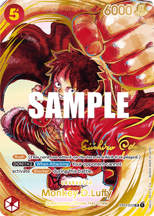 ST01-012 SR Monkey.D.Luffy ODA SIGNED